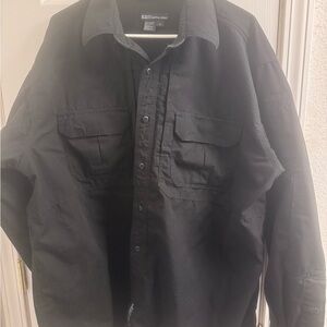 5.11 Tactical Black Button-Up Shirt